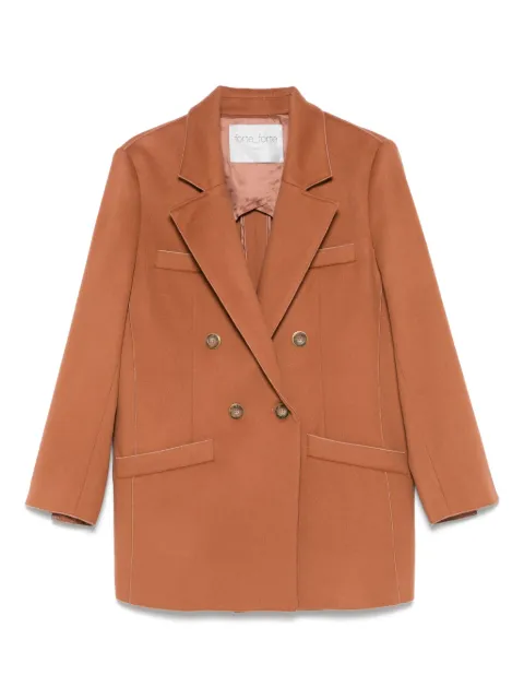 Forte Forte double-breasted blazer Orange 14009MYCOAT