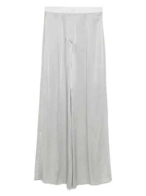 Forte Forte satin-finish trousers Grey 14061BISMYPANTS
