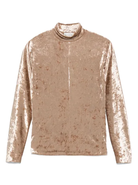 Forte Forte velvet-finish top Brown 14100MYTSHIRT
