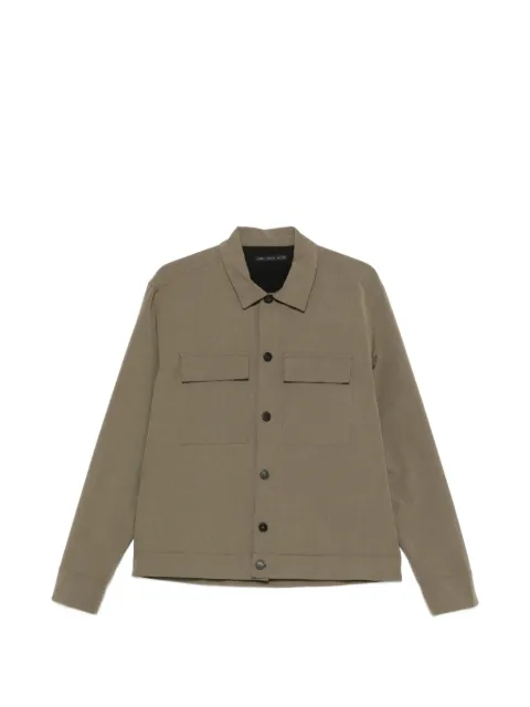 Low Brand flap-pocket long-sleeve shirt Green L1GSS256671