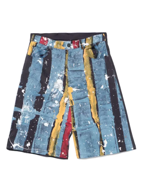 Charles Jeffrey Loverboy striped shorts Blue 54040301