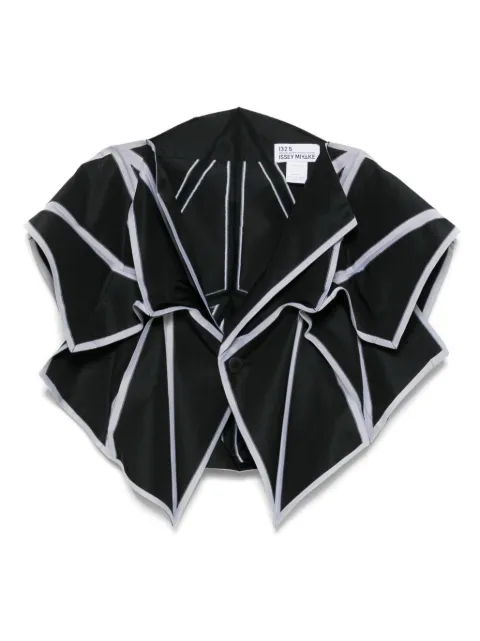 Issey Miyake No.5-jacquard jacket Black IL56FO512