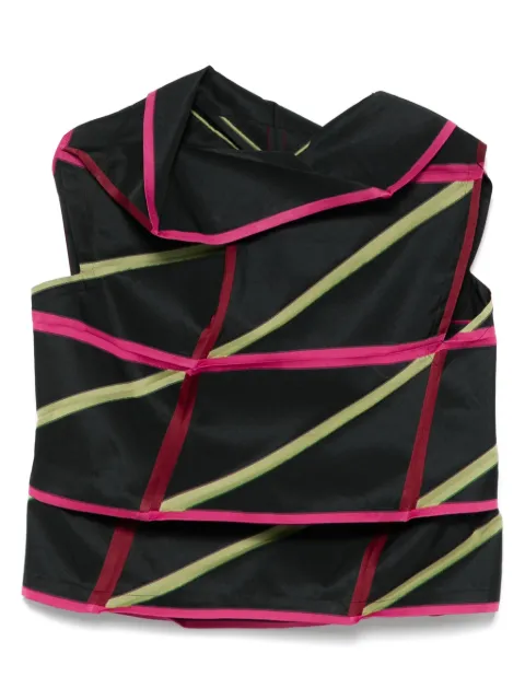 Issey Miyake jacquard top Black IL56FJ511