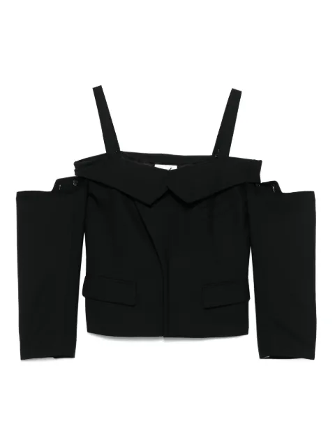 Noir Kei Ninomiya off-shoulder top Black 3OJ014S25