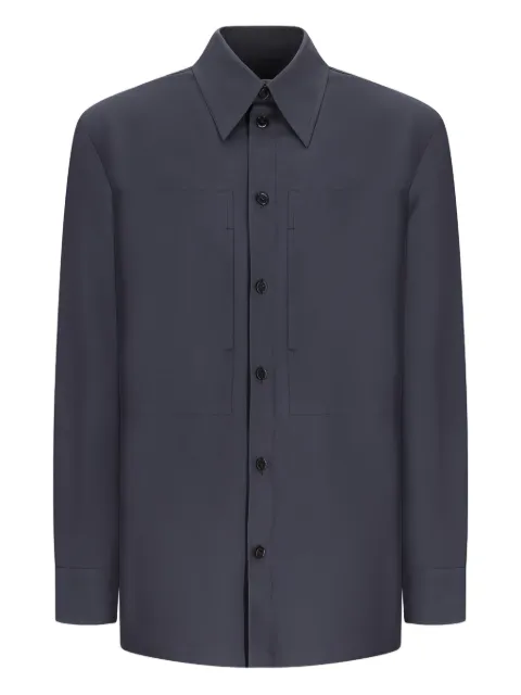 Jil Sander pocket-detail cotton shirt Grey J23DL0108J45225