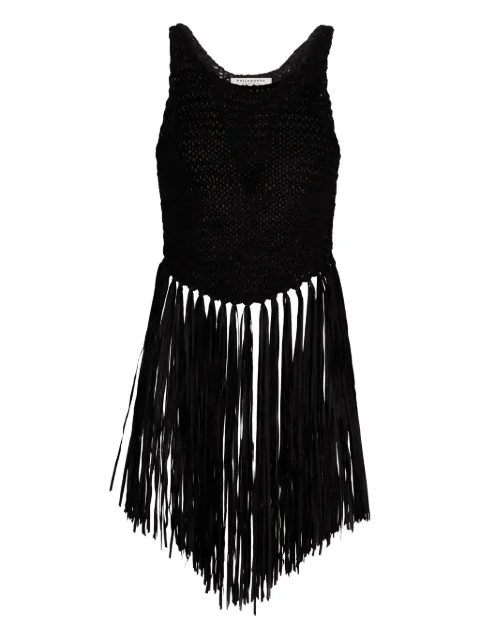 Philosophy Di Lorenzo Serafini fringe-detail top Black 0882