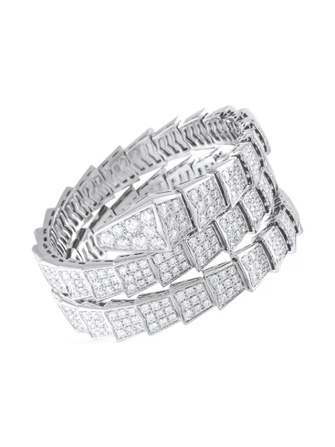 Bvlgari Pre-Owned 18K white gold Viper diamond bracelet Silver BV02121824