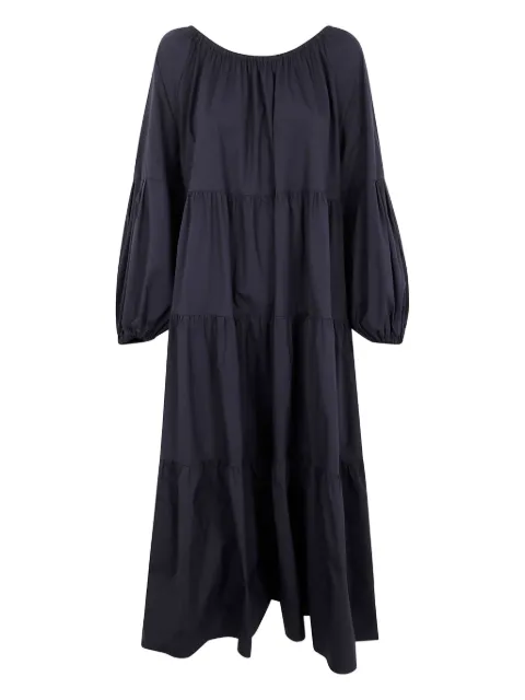 Liviana Conti poplin midi dress Black F5SK35