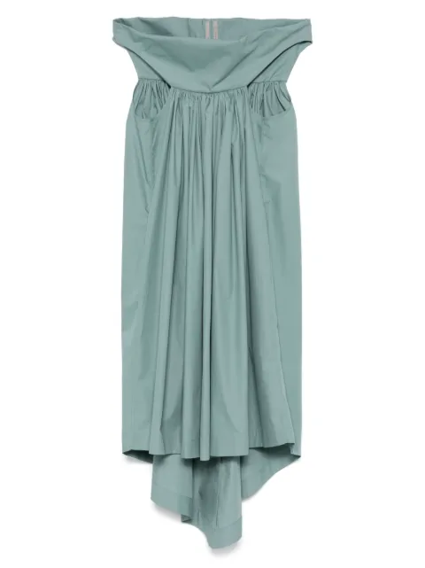 Rick Owens asymmetric midi dress Green RP01E7553P