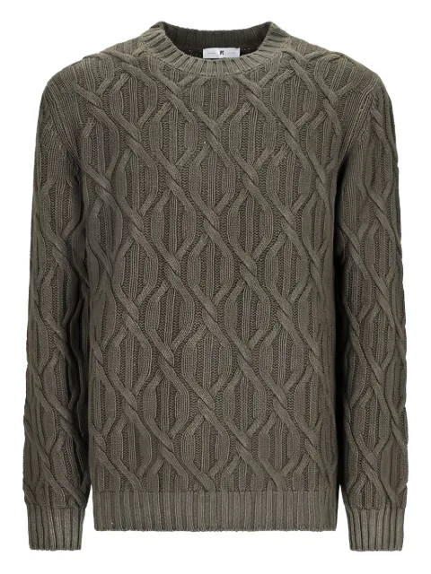 PT Torino cable-knit sweater Green TL4TTG020SEA42MG