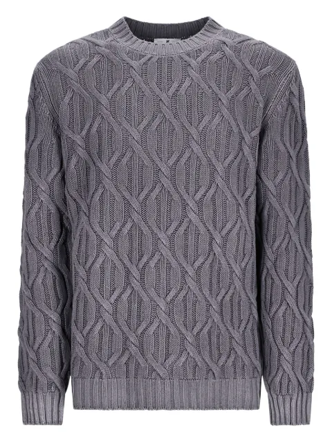 PT Torino cable-knit sweater Grey TL4TTG020SEA42MG
