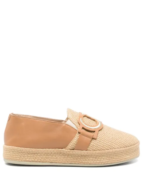 Casadei embroidered espadrilles Brown 50412PRAFF