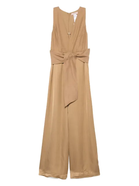 TWINSET long satin jumpsuit Brown 251TT2272