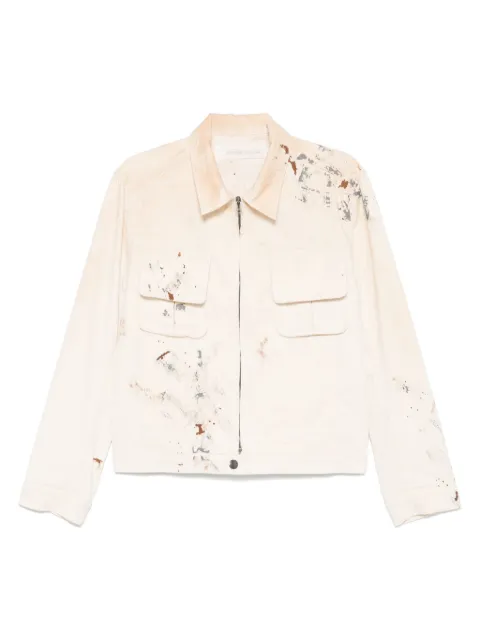 Individual Sentiments paint-splatter jacket Neutrals JK69HMC14