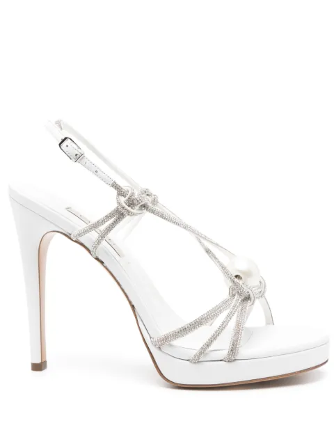 Casadei metallic heeled sandals Silver 1L324J1001LABUA