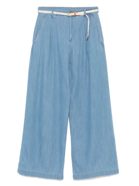LIU JO belted trousers Blue UA5151D3202