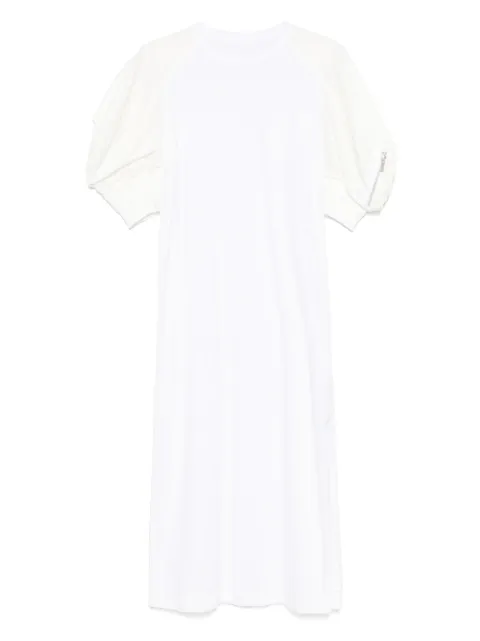 sacai poplin midi dress White 2507691