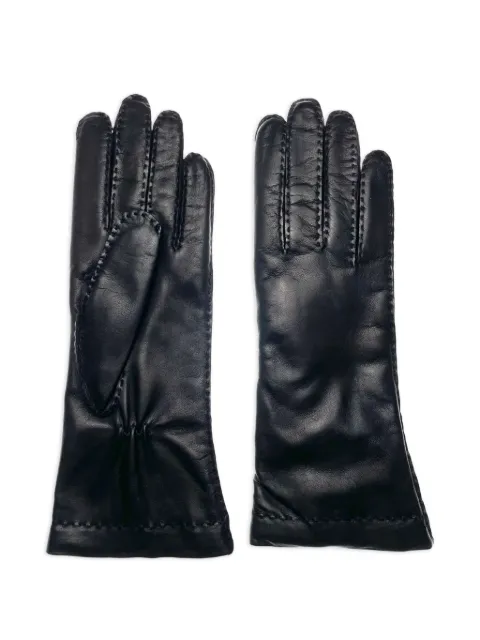 Restelli leather gloves Black 64
