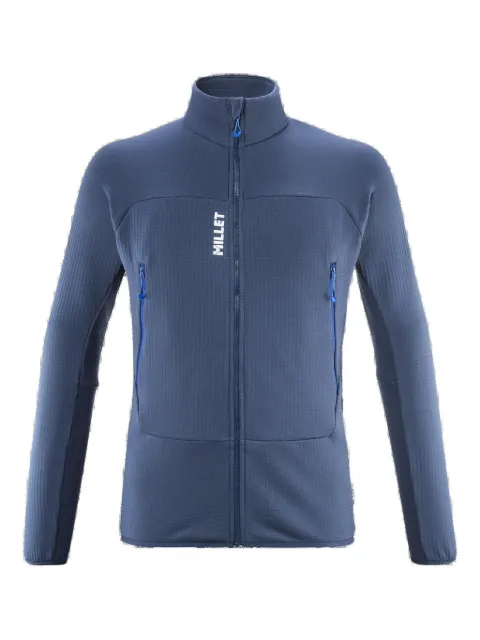 Pascal Millet Fusion grid-panel jacket Blue MIV9465