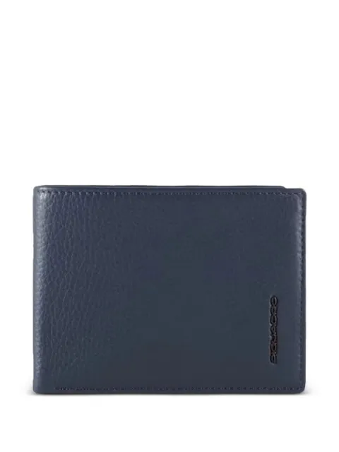 PIQUADRO logo-lettering wallet Blue PU1392MOSR