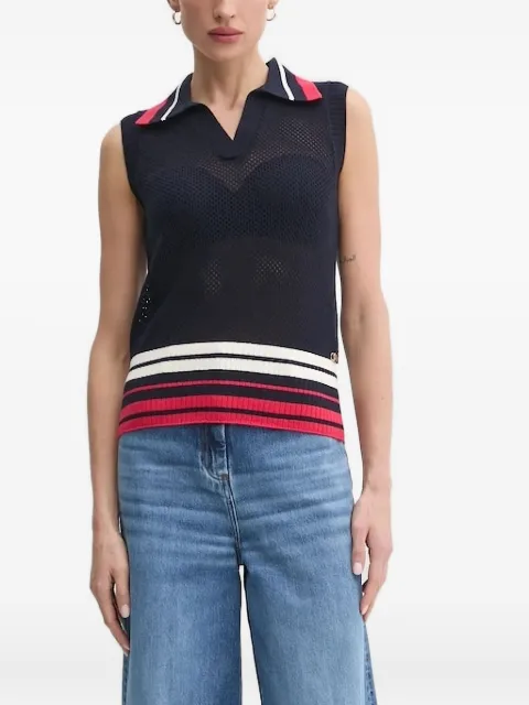 LIU JO polo-neck vest Blue TA5287MS016
