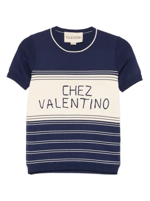 Valentino Garavani cotton sweater Blue BKC65C9EM