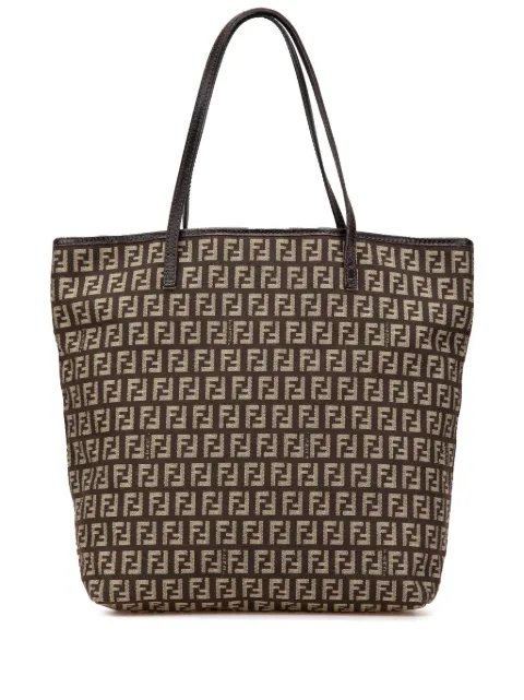 Fendi Pre-Owned 2000-2010 Zucchino Canvas tote bag Brown 04BD8QTK3KJBFT3T