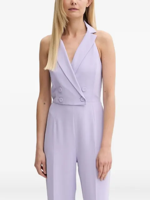 Patrizia Pepe double-breasted halterneck jumpsuit Purple 2T0077A411