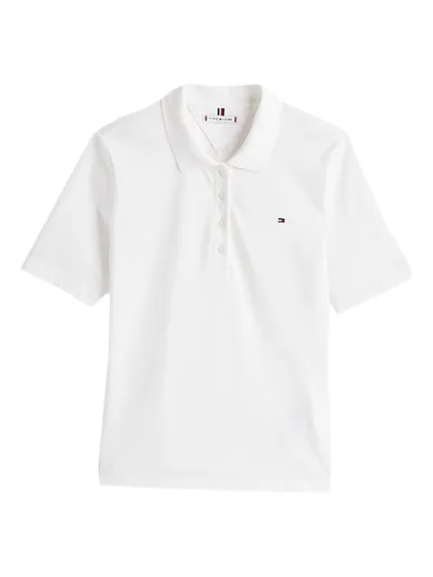 Tommy Hilfiger logo polo top White WW0WW43224
