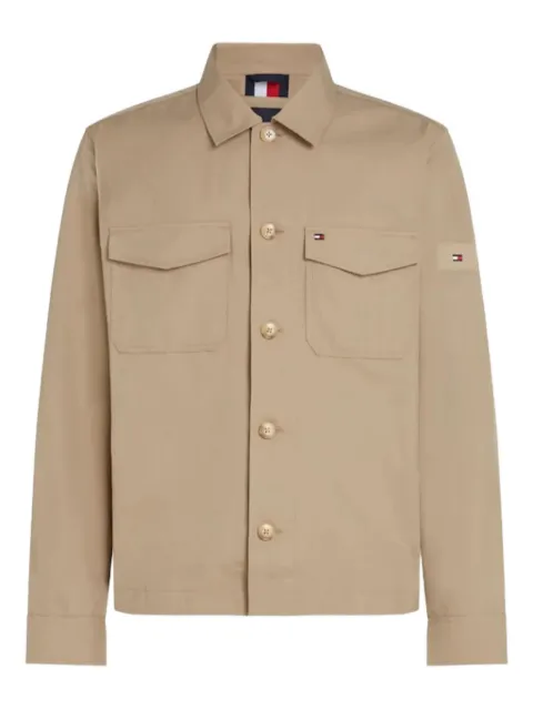 Tommy Hilfiger button-fastening patch-pocket jacket Neutrals MW0MW38712