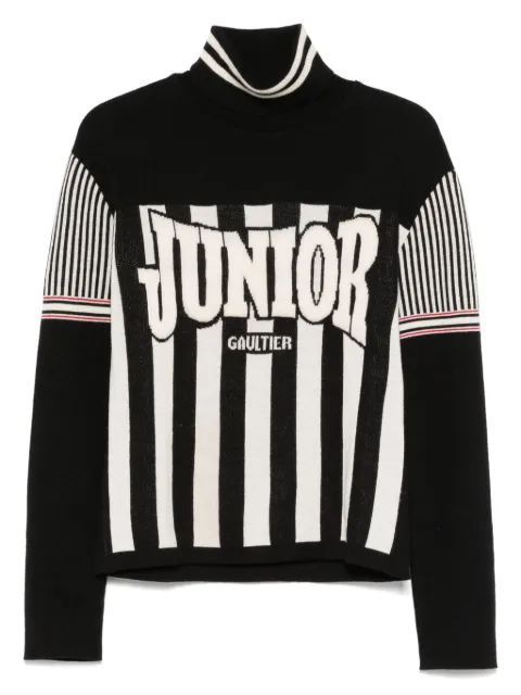 Jean Paul Gaultier Pre-Owned 1990s stripe-detail sweater Black HOLAJPG132