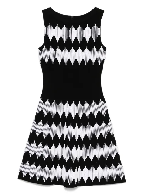Alaïa Pre-Owned 2000s graphic-print mini dress Black HOLAALA119