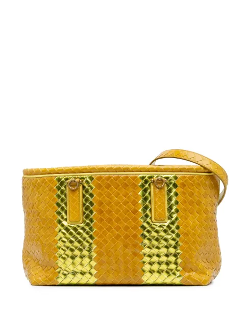 Bottega Veneta Pre-Owned 2007 Leather Intrecciato tote bag Gold BD36ZOQYR1NZB5BP