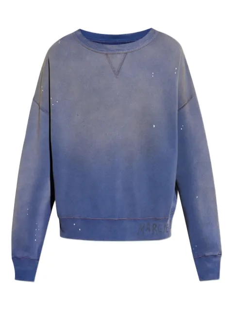 Maison Margiela logo-print sweatshirt Blue S50GU0237M25019