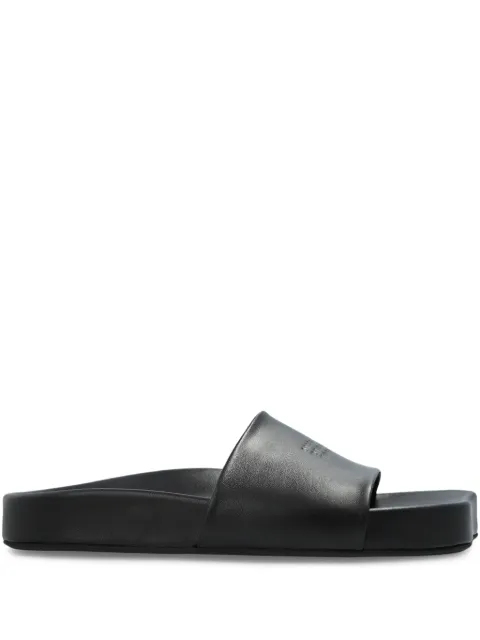 MM6 Maison Margiela Numbers-motif slides Black SH3WP0003P3628