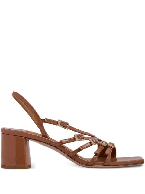 Le Silla Scarlet Kabir leather heeled sandals Brown 1315D050RBPP