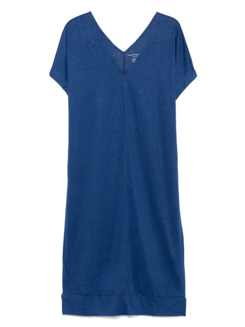 Majestic Filatures V-neck dress Blue M011FRO304