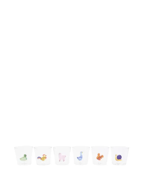 Ichendorf Milano Animal Farm tumbler (set of six) Neutrals 09352227282909323737476