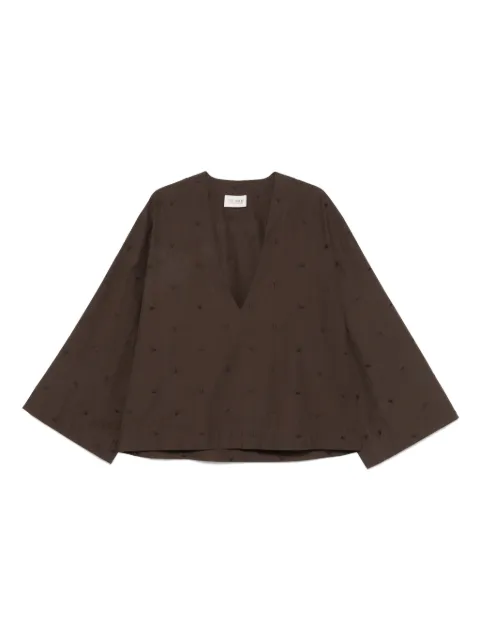 The Attico v-neck blouse Brown 250WCE00001CCC104MA