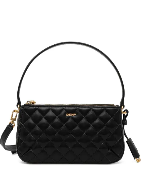 DKNY quilted leather shoulder bag Black R44EKI78