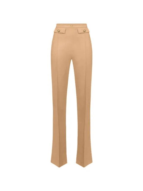 Elisabetta Franchi button-detail trousers Neutrals PA02546E2