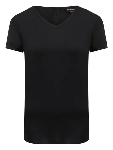 Giorgio Armani cotton T-shirt Black 8CHCCZ01TZ136