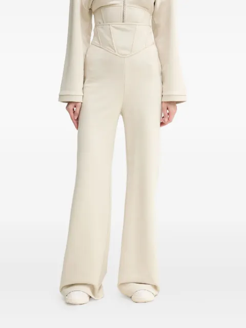 PINKO corset-waist trousers Neutrals 105024A2HB