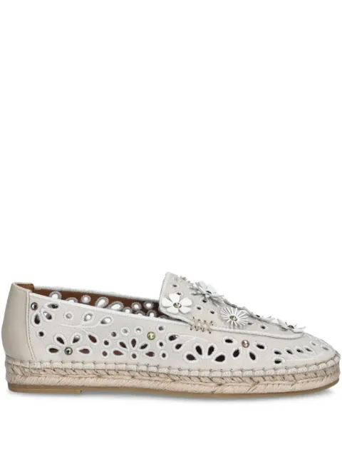 Kurt Geiger London Flower broderie-anglaise espadrilles Grey 43527