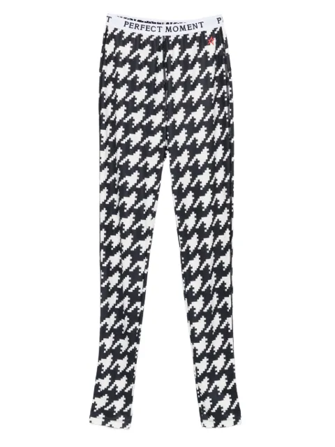Perfect Moment houndstooth-print leggings Black W3001228