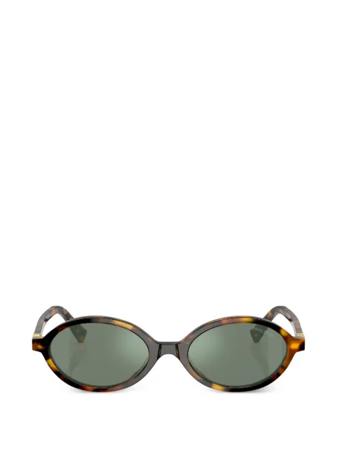 Miu Miu Eyewear oval-frame sunglasses Brown MU04ZS50VAU04M