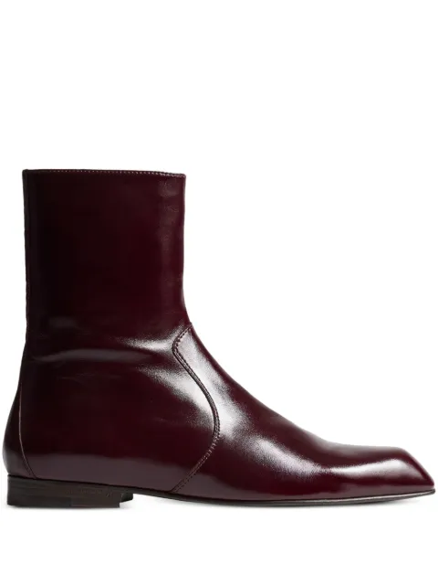KHAITE colt zip ankle boots Red F1106943531