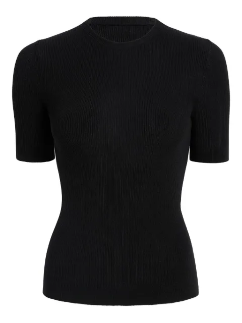 KHAITE Celina short-sleeved crew-neck T-shirt Black 9897511200