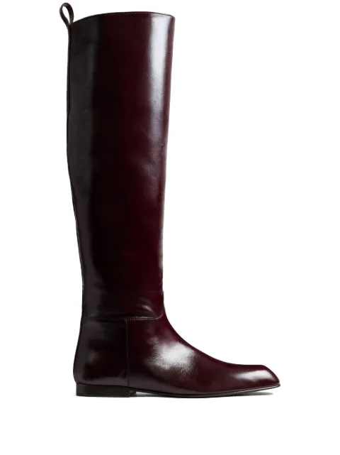 KHAITE Colt knee-high boots Red F1107943531