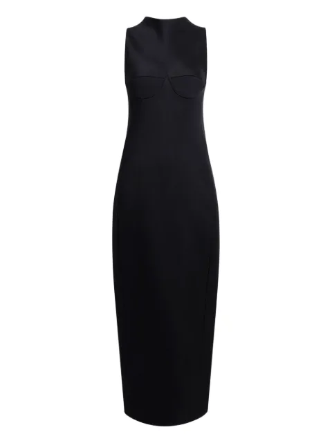 KHAITE Shoshanna bustier-shape maxi dress Black 55214070200